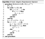 Scale Adaptive Reproduction Operator for Decomposition based Estimation of Distribution Algorithm 